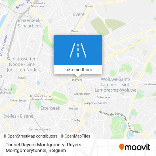 Tunnel Reyers-Montgomery- Reyers-Montgomerytunnel plan
