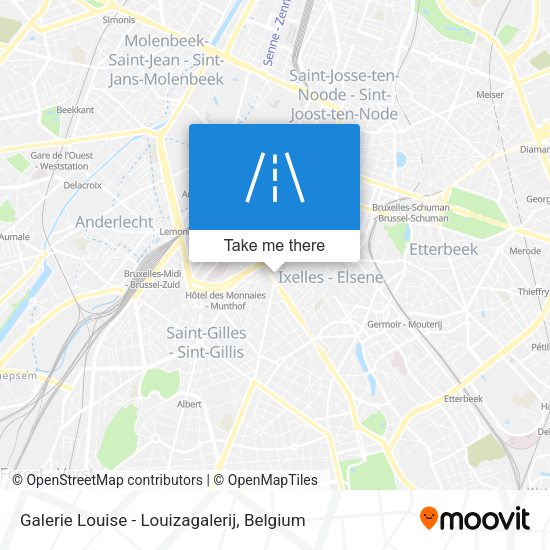 Galerie Louise - Louizagalerij map