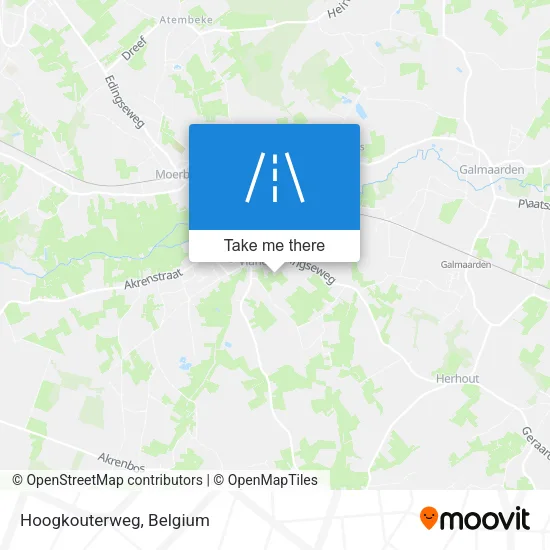 Hoogkouterweg map