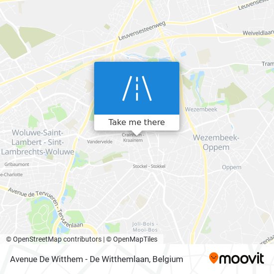 Avenue De Witthem - De Witthemlaan plan