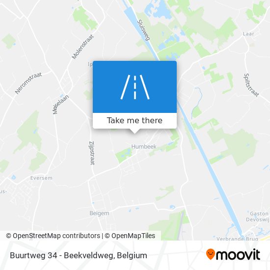 Buurtweg 34 - Beekveldweg map