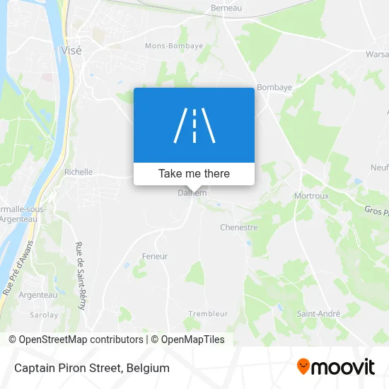 Captain Piron Street map