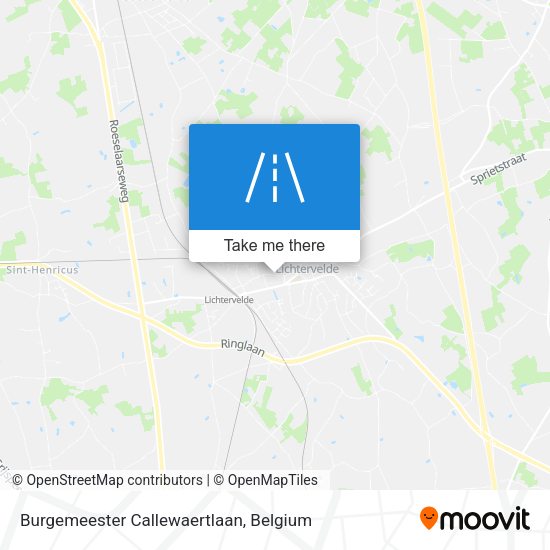 Burgemeester Callewaertlaan map