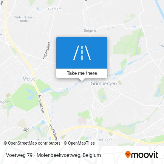Voetweg 79 - Molenbeekvoetweg map