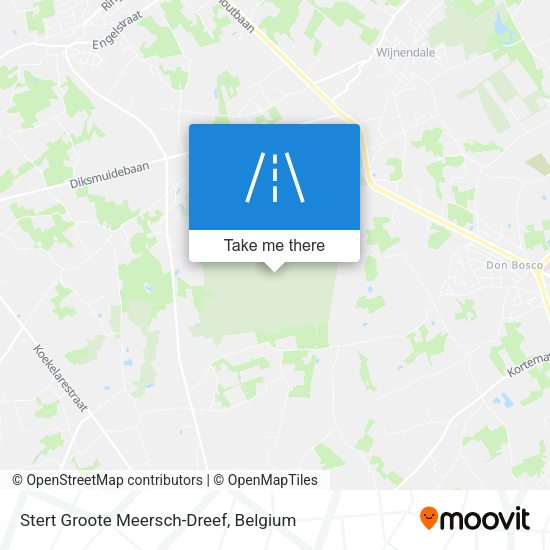 Stert Groote Meersch-Dreef map