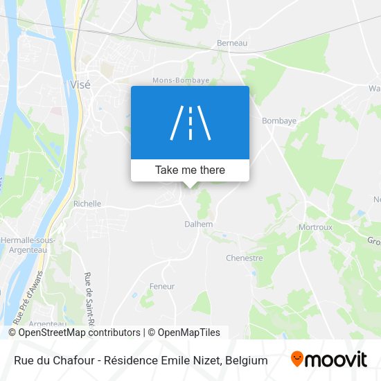 Rue du Chafour - Résidence Emile Nizet plan