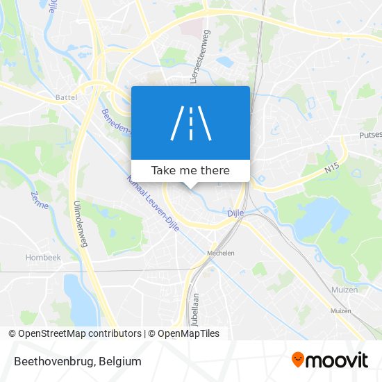 Beethovenbrug map