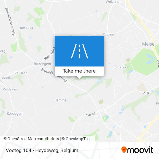 Voeteg 104 - Heydeweg map