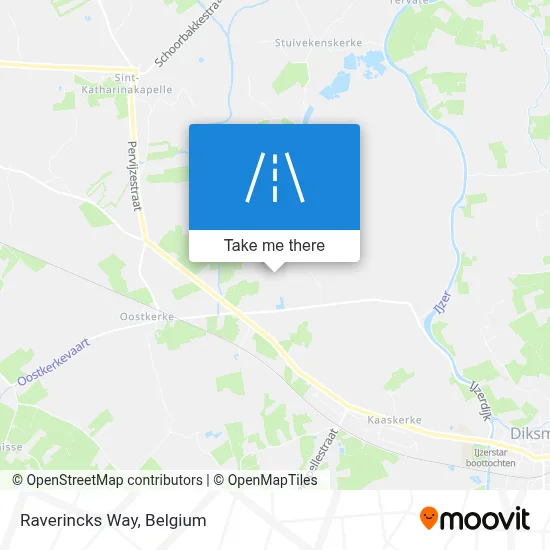 Raverincks Way map