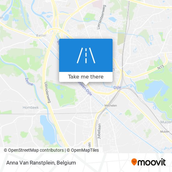 Anna Van Ranstplein map