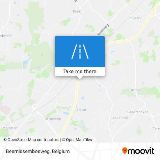 Beernissembosweg map