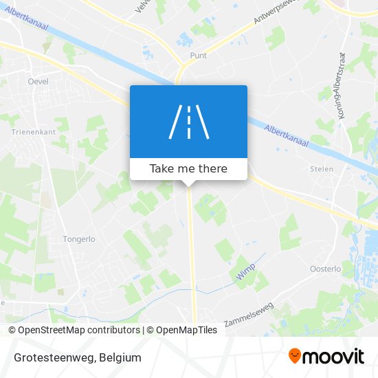 Grotesteenweg map