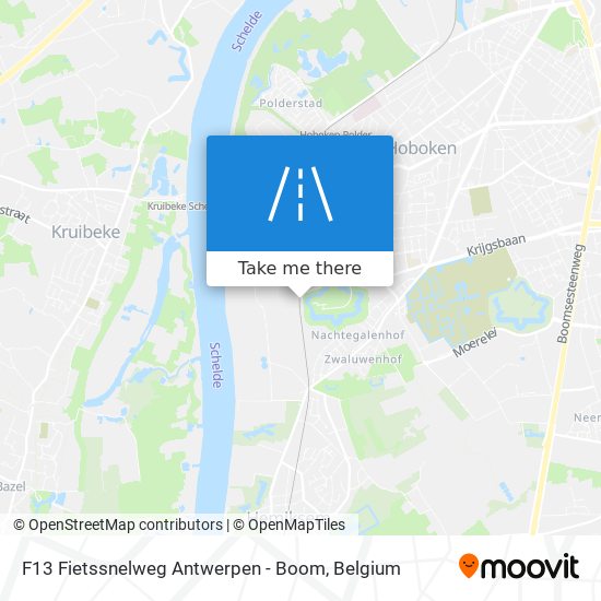 F13 Fietssnelweg Antwerpen - Boom plan