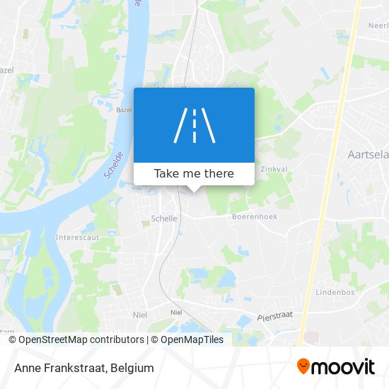 Anne Frankstraat map