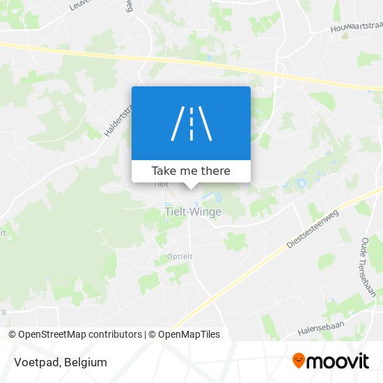 Voetpad map