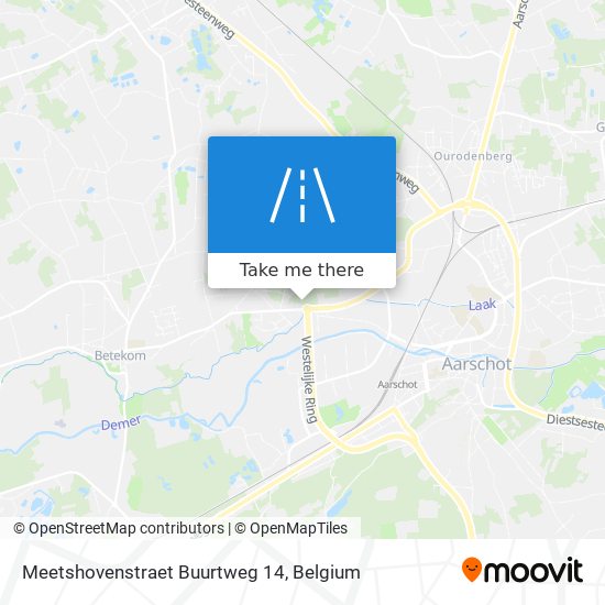Meetshovenstraet Buurtweg 14 map