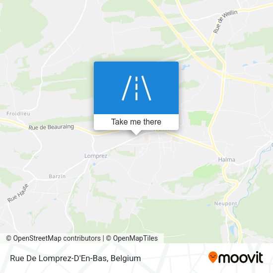 Rue De Lomprez-D'En-Bas map