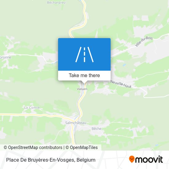 Place De Bruyères-En-Vosges plan