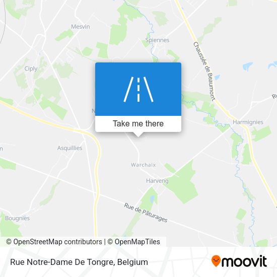 Rue Notre-Dame De Tongre plan
