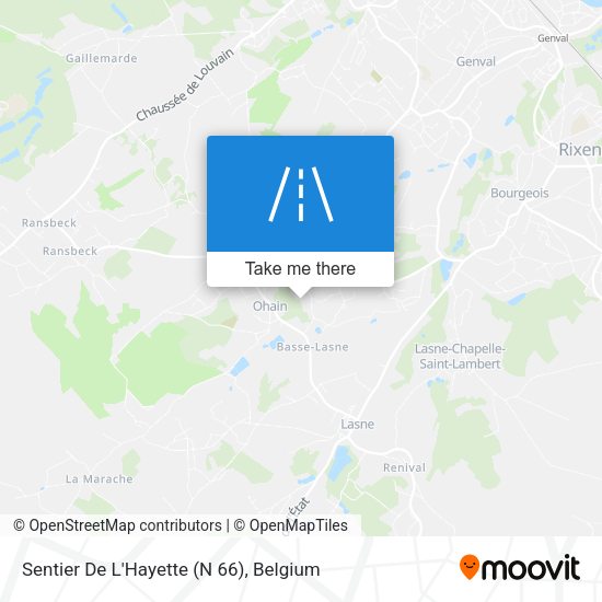 Sentier De L'Hayette (N 66) map