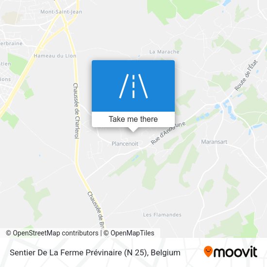Sentier De La Ferme Prévinaire (N 25) plan