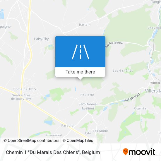 Chemin 1 "Du Marais Des Chiens" map