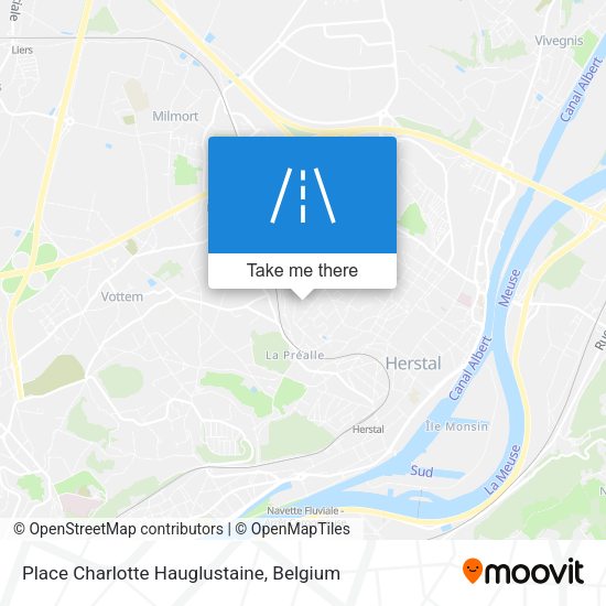 Place Charlotte Hauglustaine map
