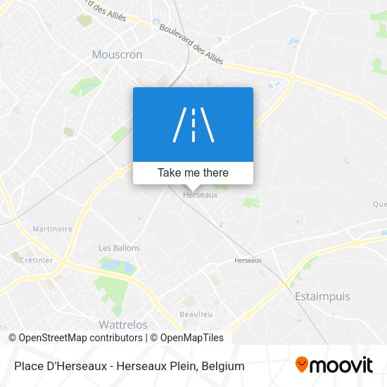 Place D'Herseaux - Herseaux Plein map