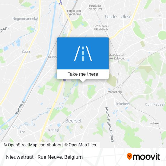Nieuwstraat - Rue Neuve map