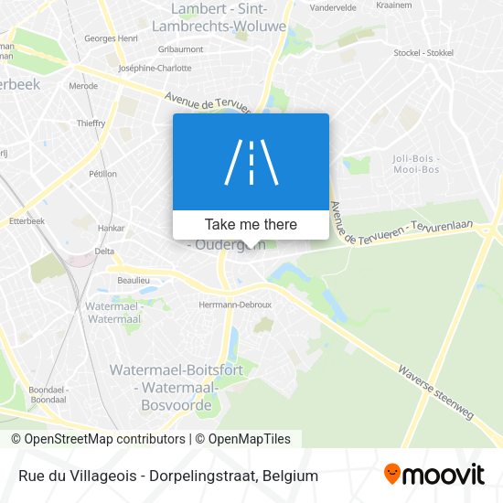 Rue du Villageois - Dorpelingstraat map