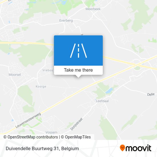 Duivendelle Buurtweg 31 map