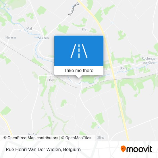 Rue Henri Van Der Wielen plan
