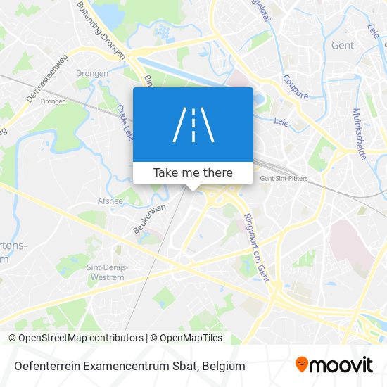 Oefenterrein Examencentrum Sbat map