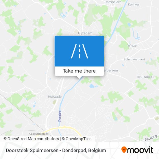 Doorsteek Spuimeersen - Denderpad plan