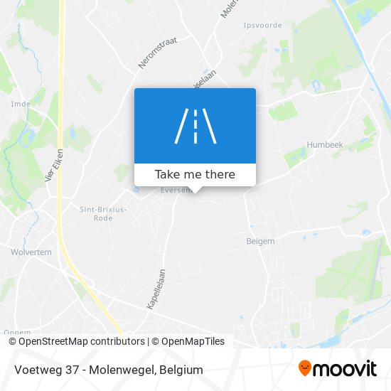 Voetweg 37 - Molenwegel map