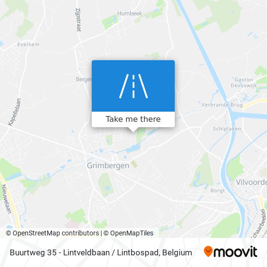 Buurtweg 35 - Lintveldbaan / Lintbospad map