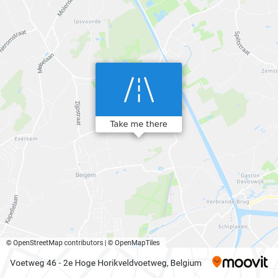 Voetweg 46 - 2e Hoge Horikveldvoetweg plan