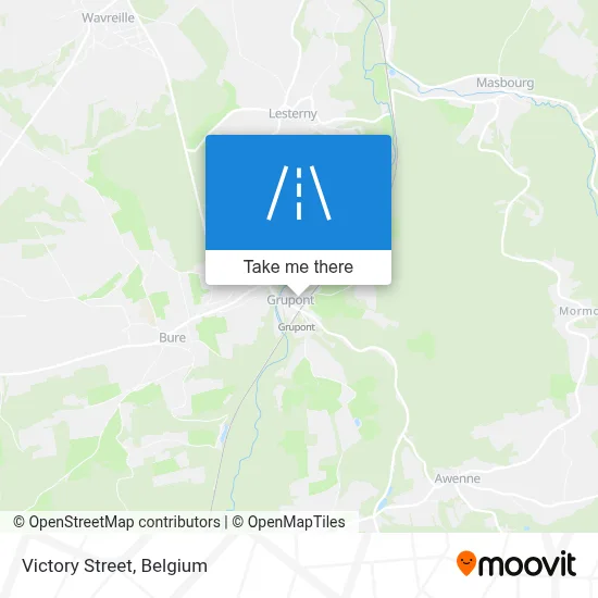 Victory Street map