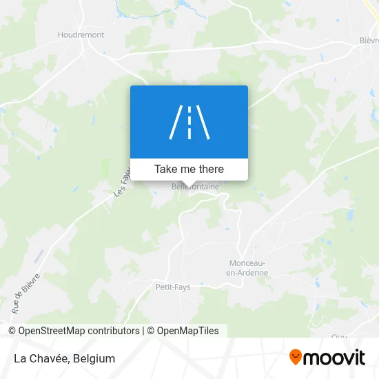 La Chavée map