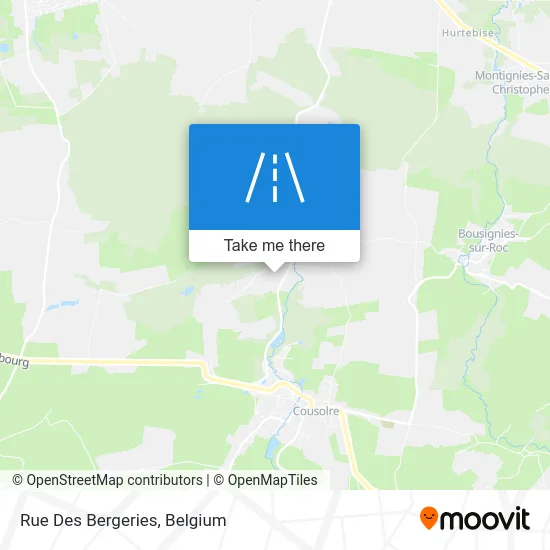 Bergeries Street map