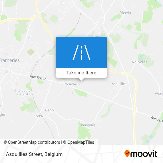 Asquillies Street map