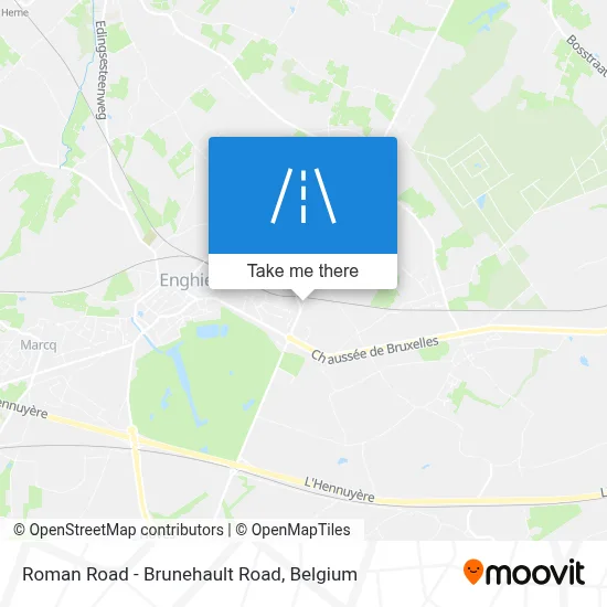 Roman Road - Brunehault Road map