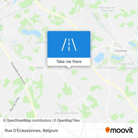 Ecaussinnes Street map