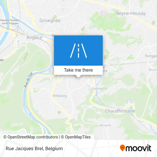 Jacques Brel Street map