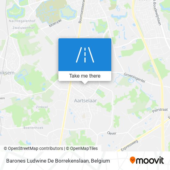 Barones Ludwine De Borrekenslaan map