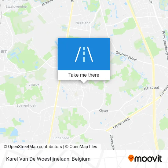 Karel Van De Woestijnelaan plan