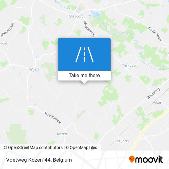 Voetweg Kozen°44 plan