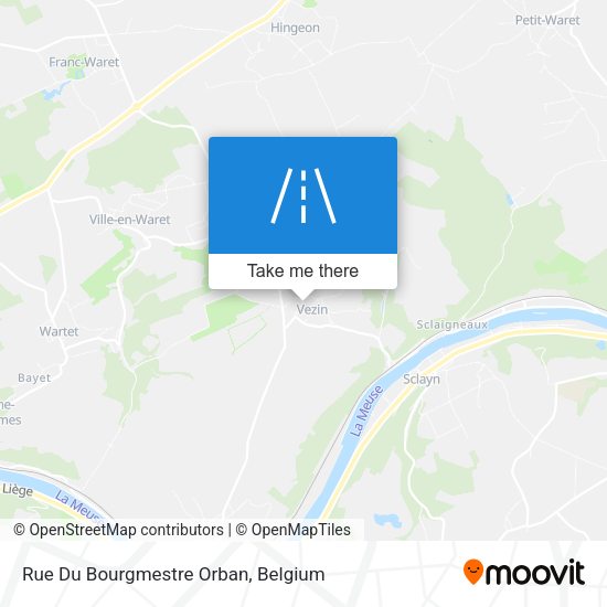 Rue Du Bourgmestre Orban plan