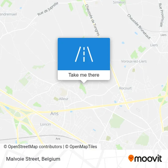 Malvoie Street map