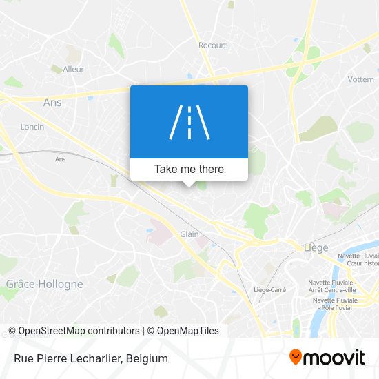 Rue Pierre Lecharlier plan
